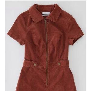 Urban outfitter zip-front short sleeved romper